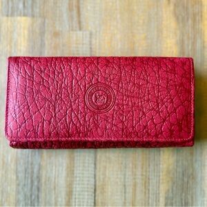 Authentic Elephant Leather Women's Wallet in the Rare Color Red NWOT